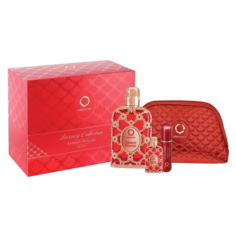 Orientica Amber Rouge EDP Gift Set (4PC) - Wafa International