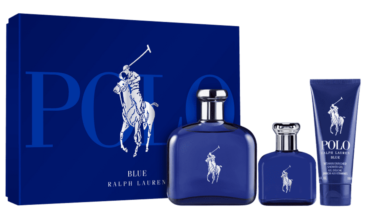 Polo Blue EDP Gift Set for Men (3PC) - Wafa International