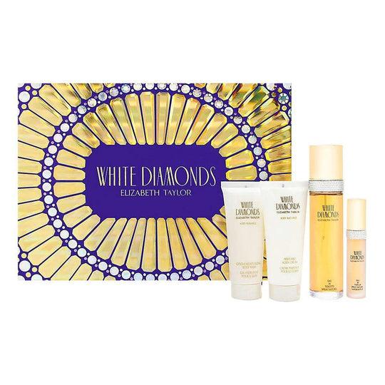 White Diamonds EDT Gift Set for Women (4PC) - Wafa International