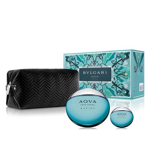 BVLGARI Aqva Marine EDT Gift Set for Men (3PC) - Wafa International