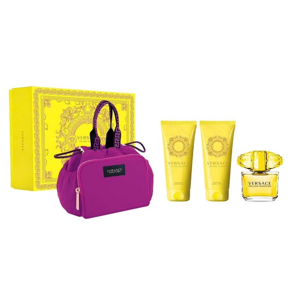 Yellow Diamond EDT Gift Set for Women (4PC) - Wafa International