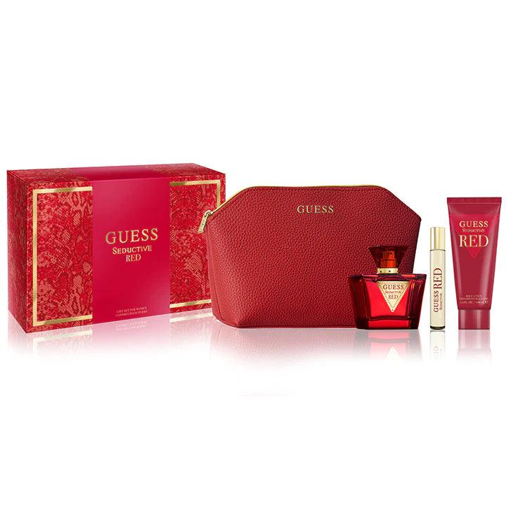 Guess Seductive Red EDT Gift Set for Women (4PC) - Wafa Duty Free