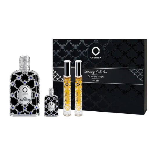 Orientica Oud Saffron EDP Gift Set (4PC) - Wafa International