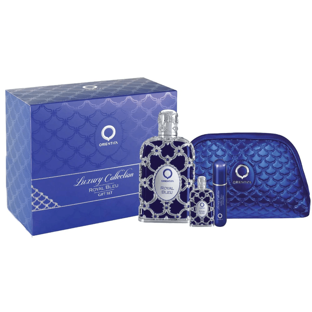 Orientica Royal Bleu EDP Gift Set (4PC) - Wafa Duty Free