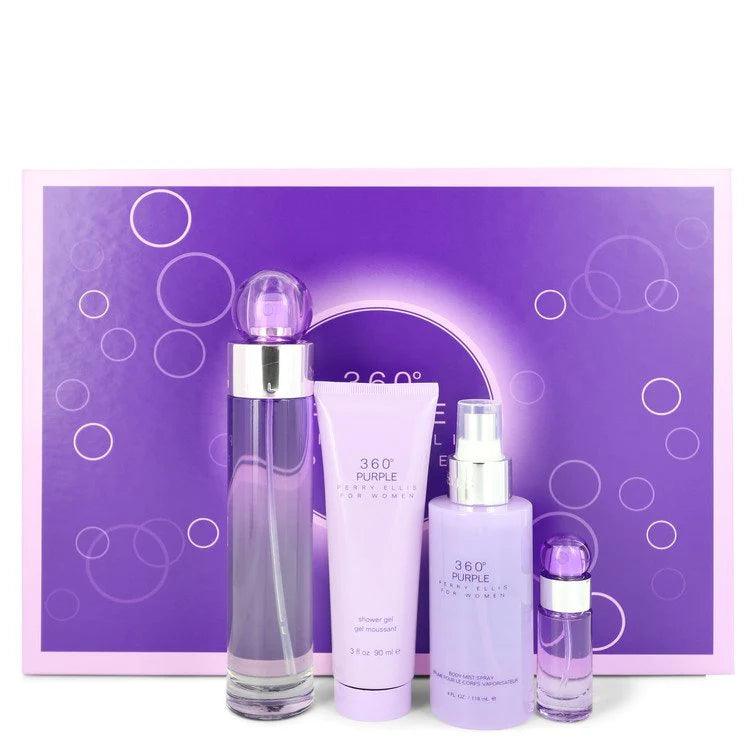 Perry Ellis 360° Purple EDP Gift Set (4PC) - Wafa International