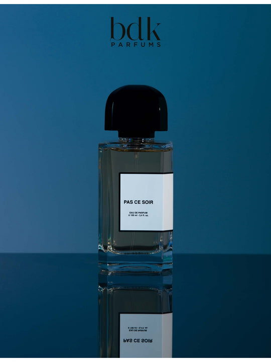 Pas Ce Soir Eau de Parfum 100mL — original BDK blue-background campaign photograph from Selfridges