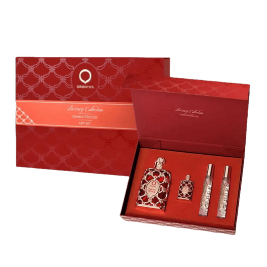 Orientica Amber Rouge EDP Gift Set (4PC) - Wafa International