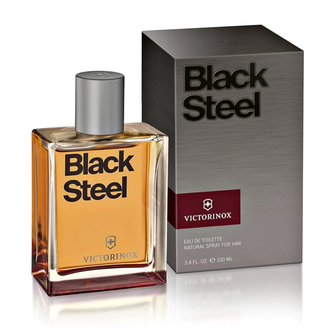 Swiss Army Black Steel EDT for Men