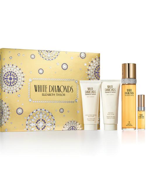 White Diamonds EDT Gift Set for Women (4PC) - Wafa International