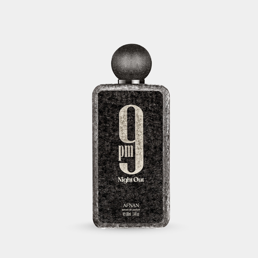 Afnan 9 PM Night Out Extrait de Parfum 100mL bottle