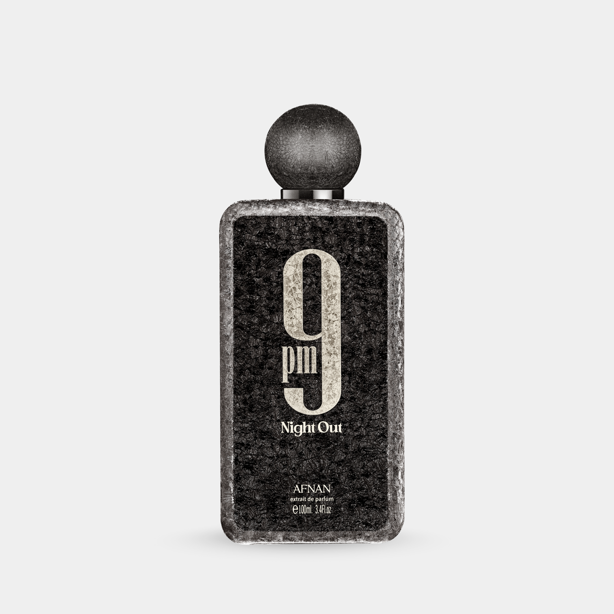 Afnan 9 PM Night Out Extrait de Parfum 100mL bottle