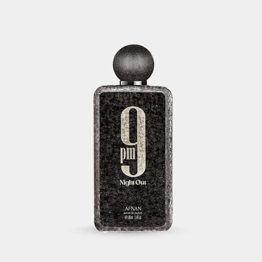 Afnan 9 PM Night Out Extrait de Parfum 100mL bottle