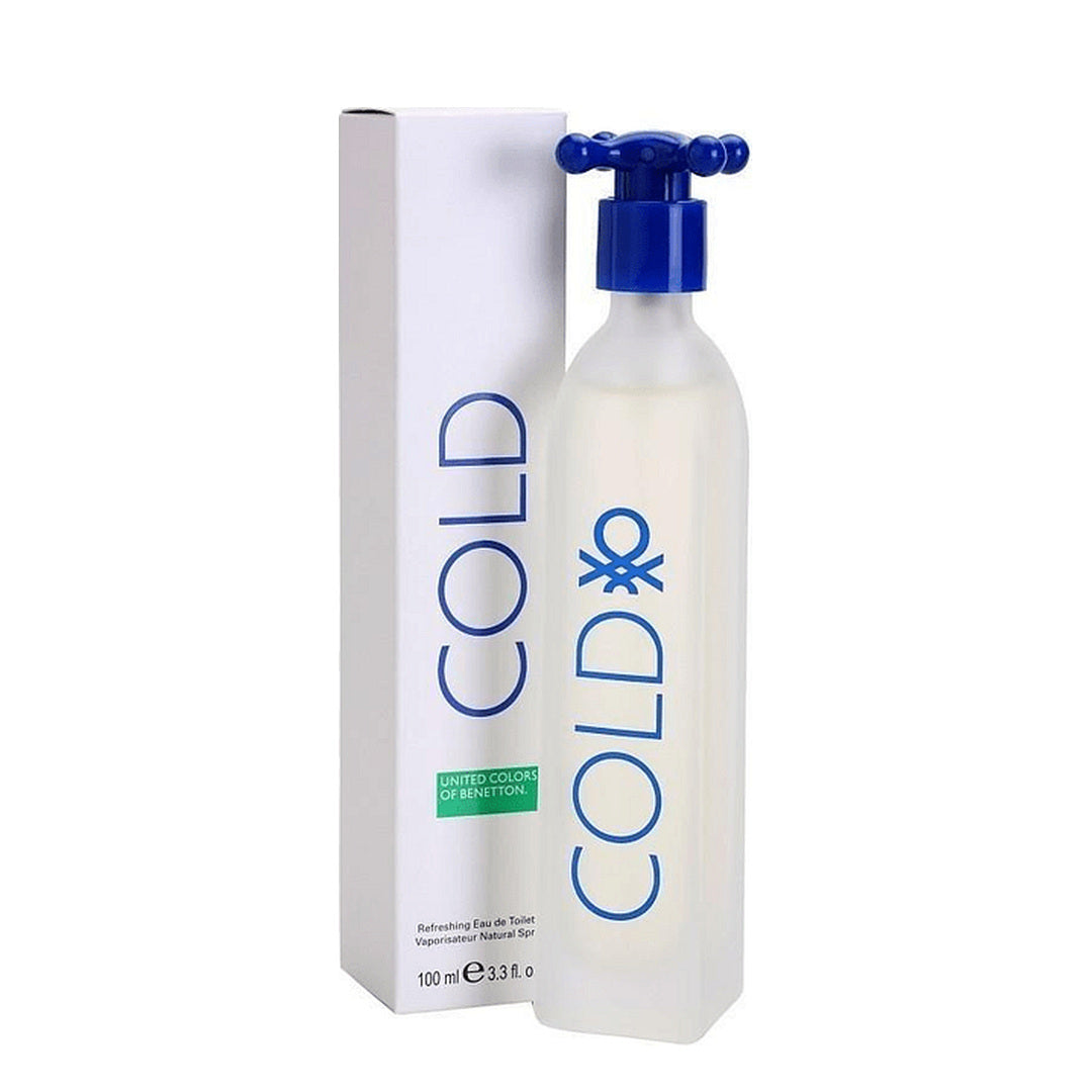 Benetton Cold EDT for Men bottle and box