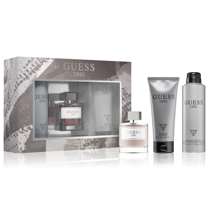 Guess 1981 EDT for Men Gift Set (3PC) - Wafa Duty Free