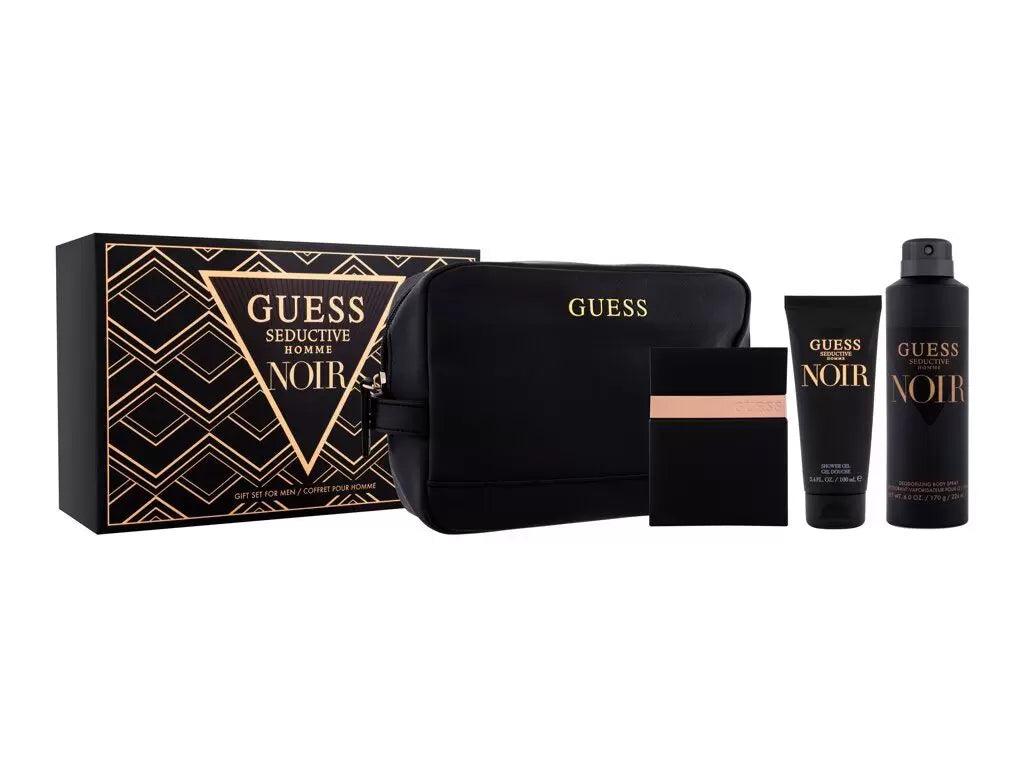 Guess Seductive Homme Noir EDT Gift Set (4PC) - Wafa International