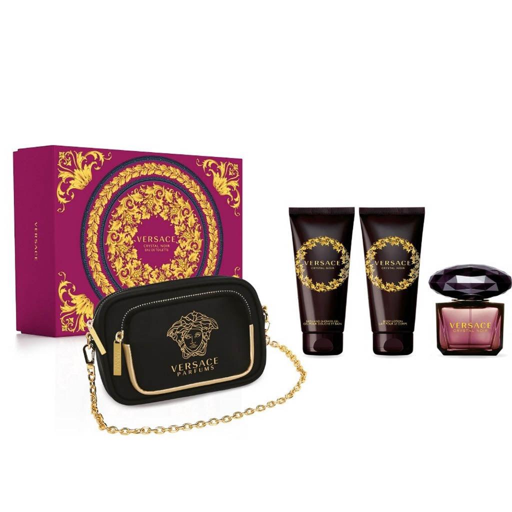 Crystal Noir EDT Gift Set for Women (4PC) - Wafa International