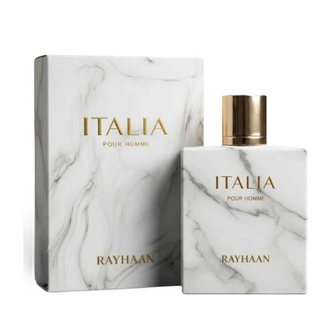 Rayhaan Italia EDP for Men bottle and box