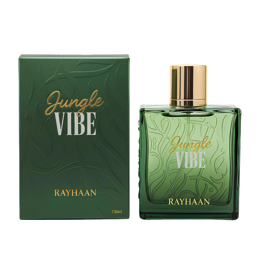 Rayhaan Jungle Vibe EDP bottle and box