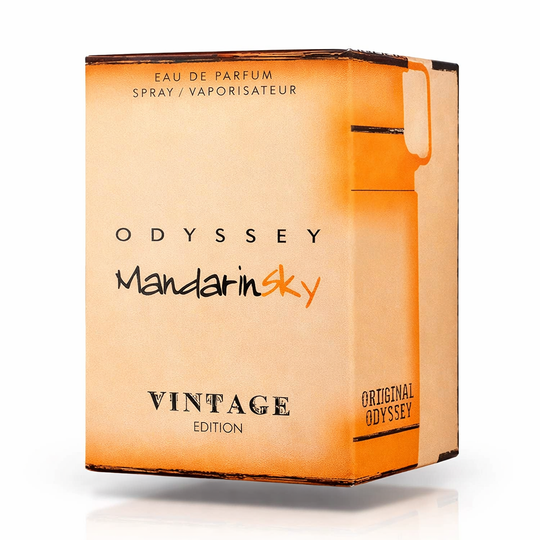 Armaf Odyssey Mandarin Sky Vintage Edition 100ml bottle and box