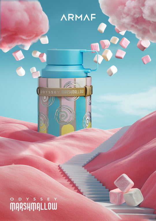 Armaf Odyssey Marshmallow gourmand campaign
