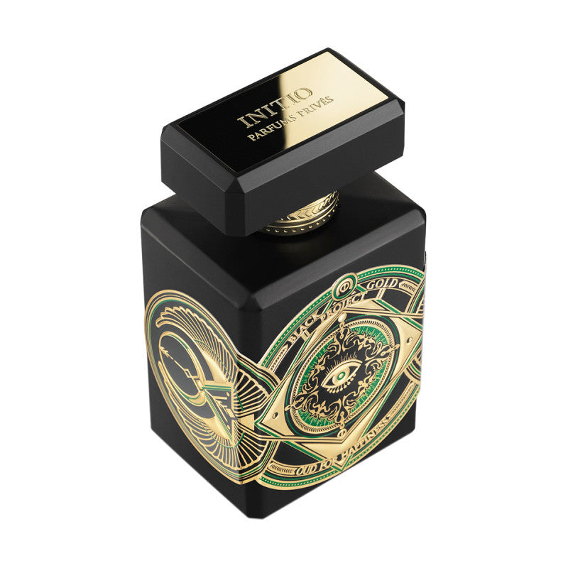 Oud for Happiness Eau de Parfum 90mL — original angled bottle photograph from Isolée, matching barcode 3701415900844