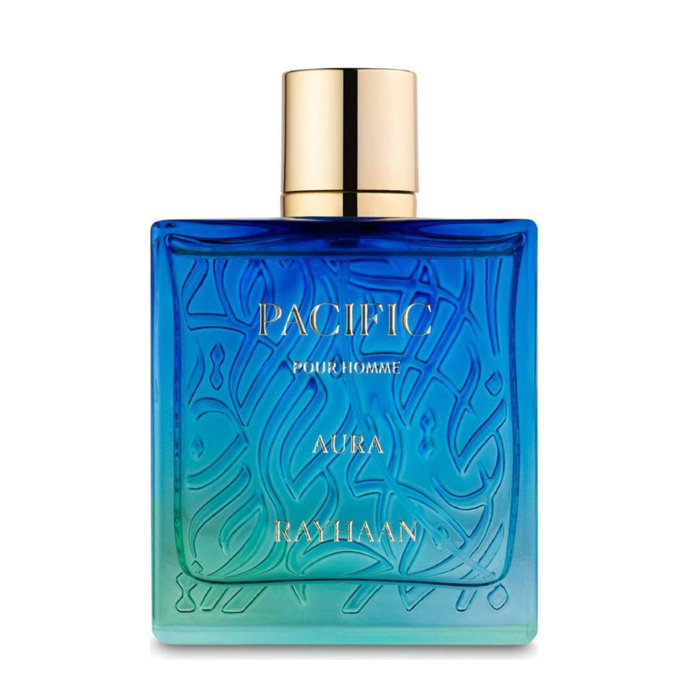 Rayhaan Pacific Aura EDP for Men bottle and box