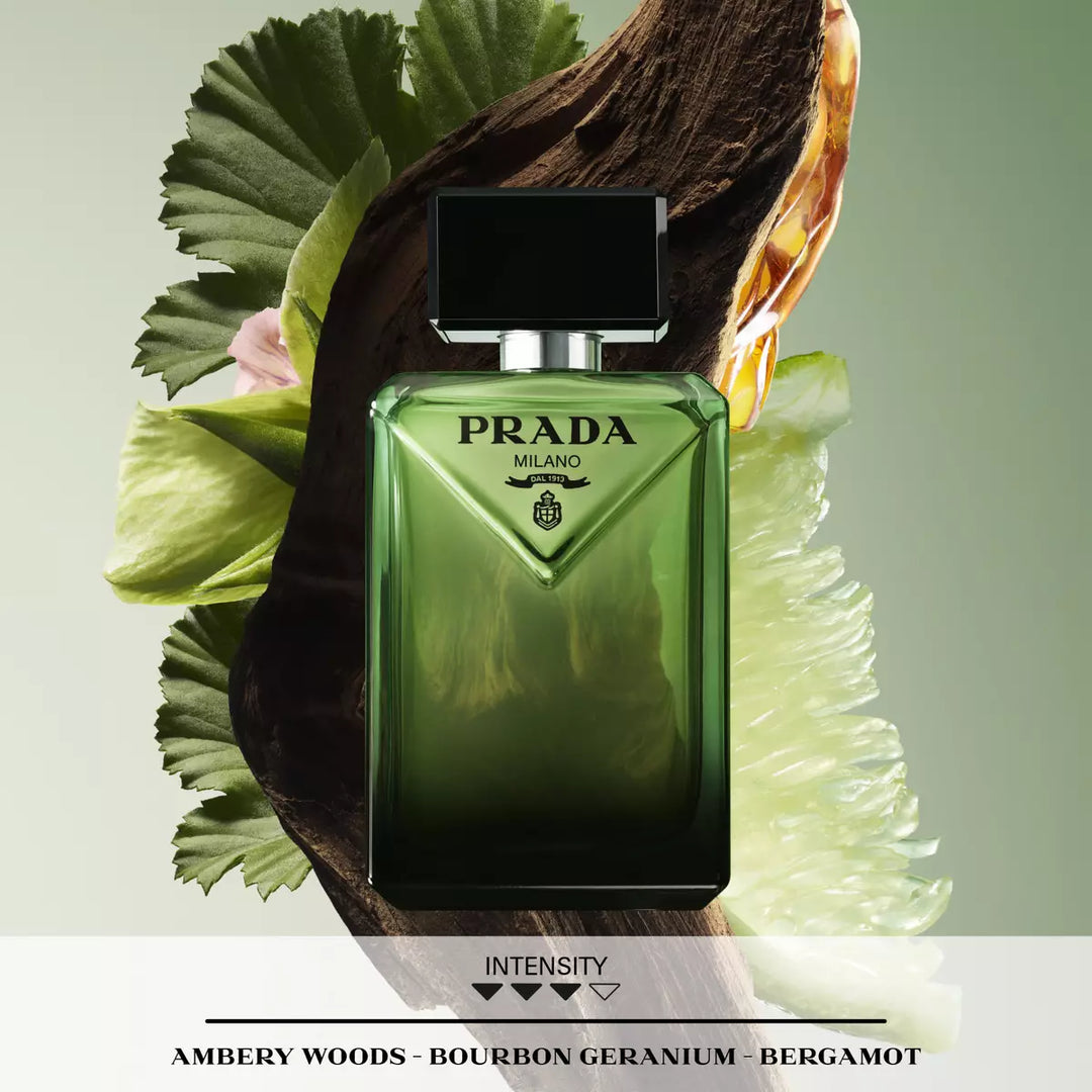 Prada Paradigme Eau de Parfum bottle detail