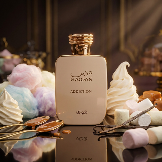 Official Rasasi Hawas Addiction fragrance presentation