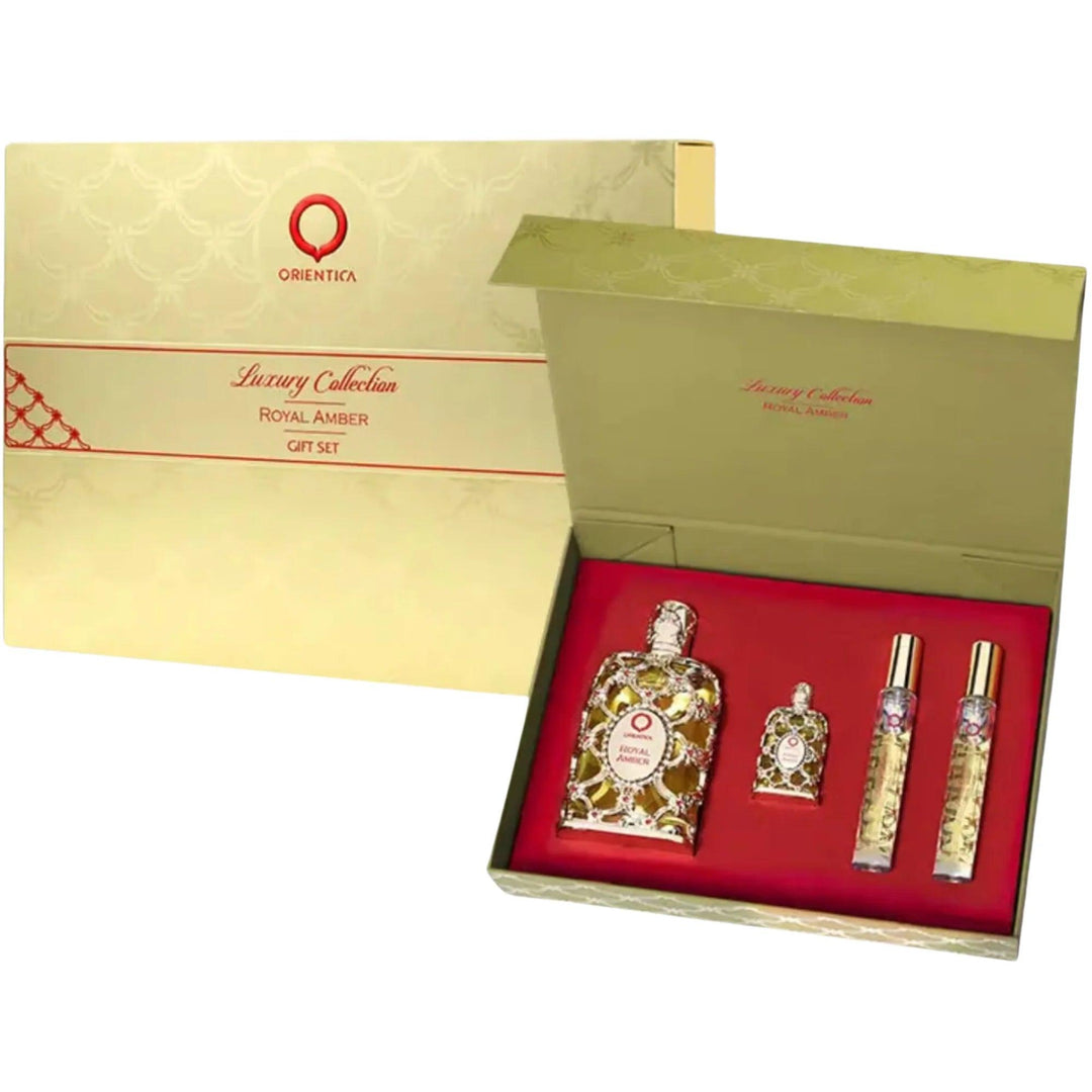 Orientica Royal Amber EDP Gift Set (4PC) - Wafa Duty Free