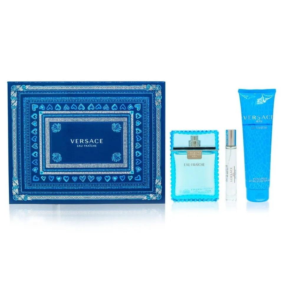 Versace Eau Fraiche EDT Gift Set for Men (3PC) - Wafa International