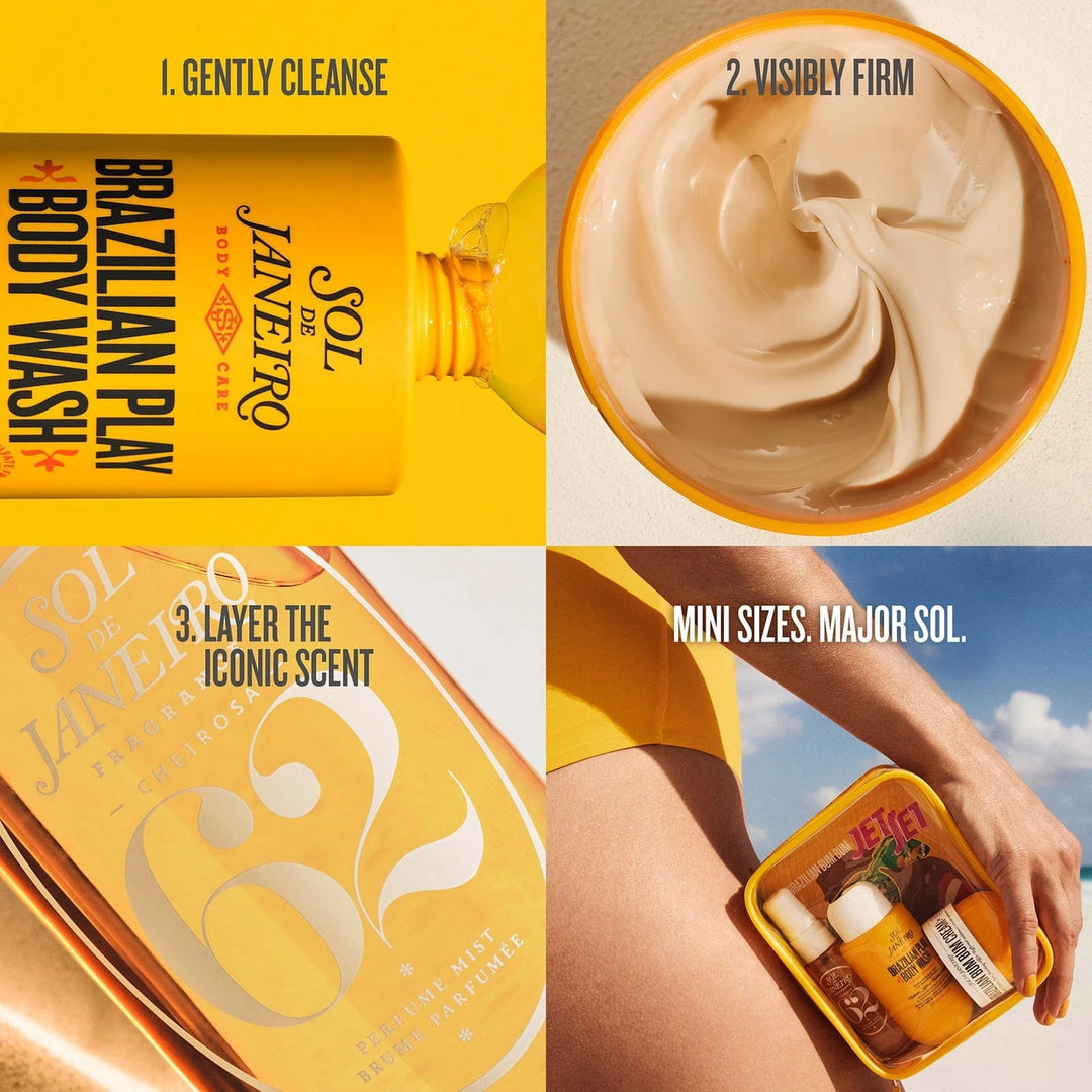 Sol de Janeiro bum bum jet set official brand routine