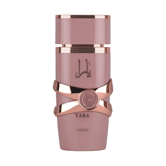 Yara Elixir EDP for Women bottle only on pure white; proportional square catalog hero