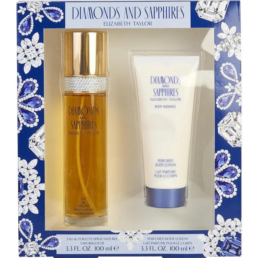 Diamonds and Sapphires EDT Gift Set for Women (2PC) - Wafa International